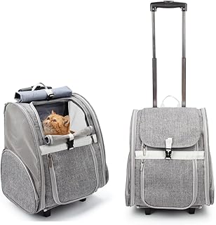 Lollimeow Rolling Pet Carrier