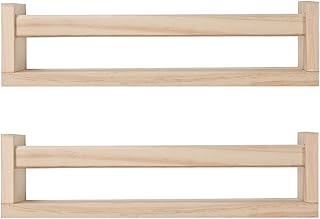 Rustic Wall-Mounted Nursery Shelves