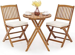 Giantex Wood Patio Bistro Set