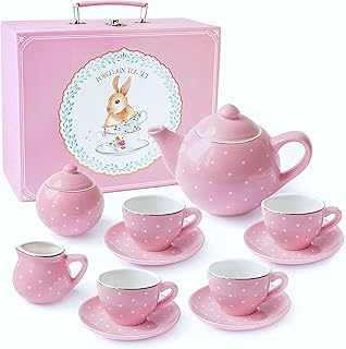 Jewelkeeper 14-Piece Girls Tea Set