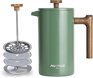 POLIVIAR Wood Handle French Press