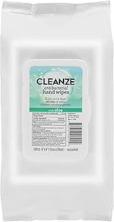 Antibacterial Hand Sanitizing Wipes | 100 Count Hand Wipes, Unscented Disinfecting Hand Sanitizer Wipes with Aloe | Antibacterial Hand Wipes Kill 99.9% of Most Illness Causing Germs