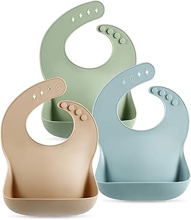 PandaEar Silicone Baby Bibs Trio