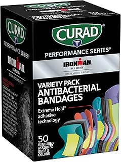 CURAD Ironman Antibacterial Bandages