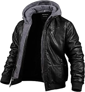 CREATMO Faux Leather Motorcycle Jacket