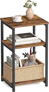 VASAGLE Tall Rustic Side Table