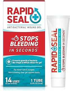 Wound Gel (1 Tube) | Stops Bleeding in Seconds | Ideal for Cuts, Scrapes, Razor Nicks for Emergency First Aid Supplies