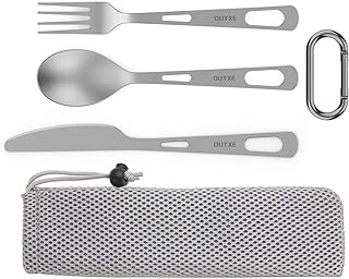 OUTXE Titanium Camping Cutlery Set