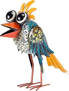 Alpine Metal Bird Yard Statue