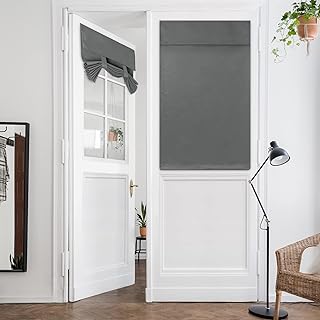 HOMEIDEAS Blackout French Door Curtain