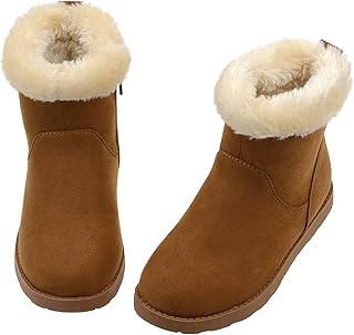 Vonair Girls' Fuzzy Winter Boots