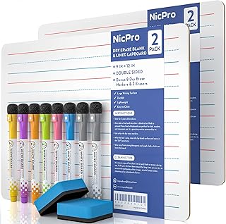 Nicpro Kid's Dry Erase Lapboard Kit