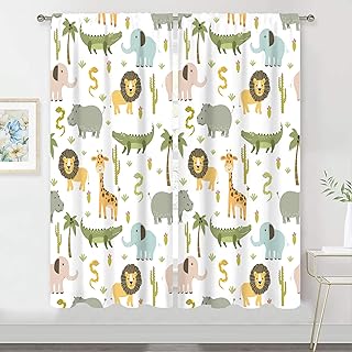 Kids Safari Animal Curtains