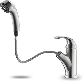 Nickel Pull-Out Kitchen Faucet