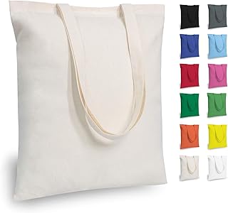 TOPDesign Reusable Cotton Totes