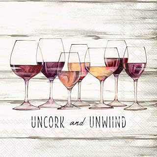 Uncork & Unwind Cocktail Napkins