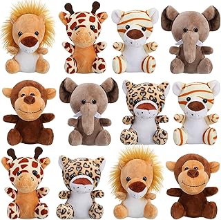 Mini Jungle Animal Plush Set