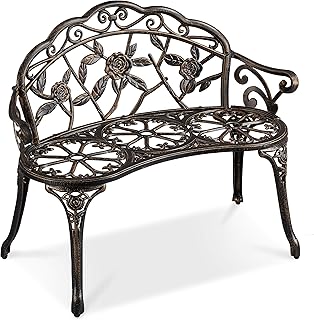 Yaheetech Antique Rose Garden Bench