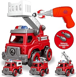 4-in-1 DIY Fire Truck Toy