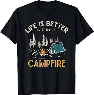 Funny Camper's Campfire T-Shirt
