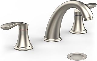 Nickel Bathroom Faucet 3-Hole