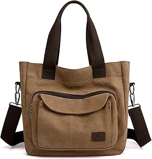 Sunshinejing Multi-pocket Canvas Tote