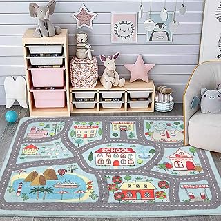 Educational Traffic Playroom Rug