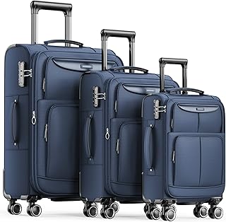 SHOWKOO Expandable Lightweight Luggage Set