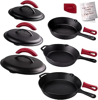 Cuisinel Pre-Seasoned Cast Iron Skillets