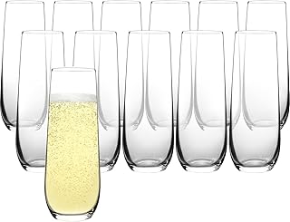 Crystal Stemless Champagne Flutes