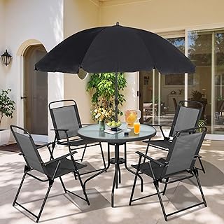 Vongrasig 6-Piece Patio Dining Set