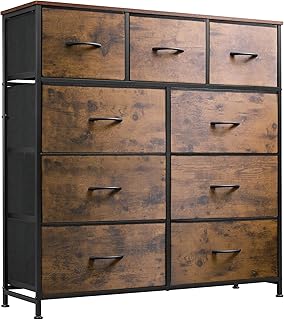 WLIVE 9-Drawer Fabric Dresser