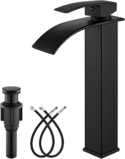 Gotonovo Matte Black Waterfall Faucet