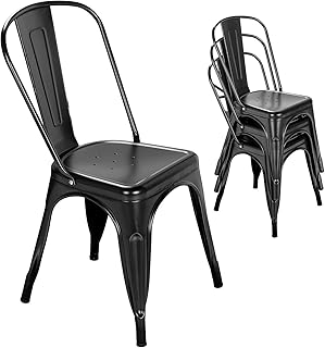 Nazhura Farmhouse Metal Chairs