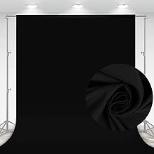 Aimosen Black Polyester Photo Backdrop