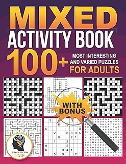 Mixed Adult Puzzle Activity Book