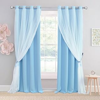 Blue Blackout Kids Curtains