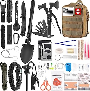 142Pcs Survival & First Aid Kit