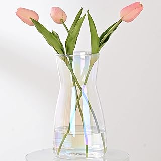 Iridescent Glass Boho Vase