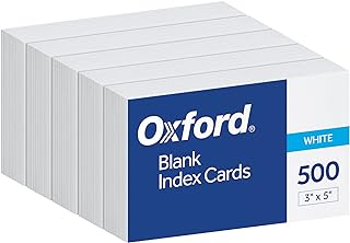 Oxford Blank Index Cards