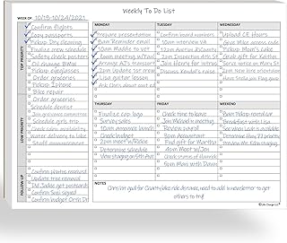 Weekly Planner Notepad