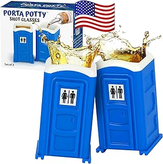 Porta Potty Gag Shot Glasses
