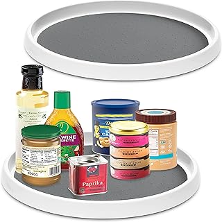 Non-Skid Lazy Susan Duo