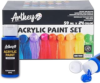 Artkey 24-Color Acrylic Paint Set