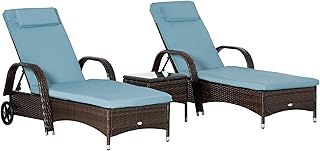 Outsunny Wicker Lounge Set