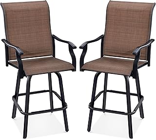Swivel Outdoor Mesh Barstools