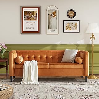 Dreamsir Velvet Mid-Century Sofa