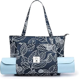 WLLWOO Yoga Tote with Mat Holder