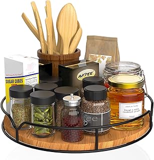Black Pine Wood Lazy Susan
