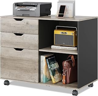 DEVAISE Mobile Wood File Cabinet